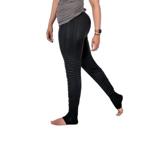 AGOGIE Wearable Resistance Pants +20 Black Training Legging Ruched Size Medium